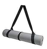 Cidkoth Adjustable Yoga Mat Strap Carrier, Thick Wide Yoga Mat Holder with Hook-and-loop fastener for yoga enthusiast, Travel Gym, Black Non-Slip Yoga Straps for Carrying Mats