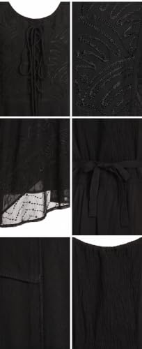 Image of Sakkas Magdilena Stonewashed Corset Front Embroidered Dress