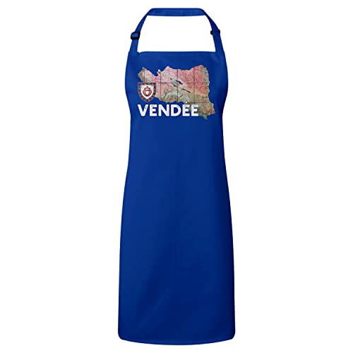 Tablier cuisine bleu Vendée 85 cadeau idéal souvenir La Roche-sur-Yon