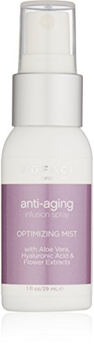 NuFACE Optimizing Mist | Hydrate Face and Body | Hyaluronic Acid + Aloe Vera + Botanical Extracts | Revitalize + Replenish Dry Skin, 1 Fl Oz. NuFACE Optimizing Mist | Hydrate Face and Body | Hyaluronic Acid + Aloe Vera + Botanical Extracts | Revitalize + Replenish Dry Skin, 1 Fl Oz.