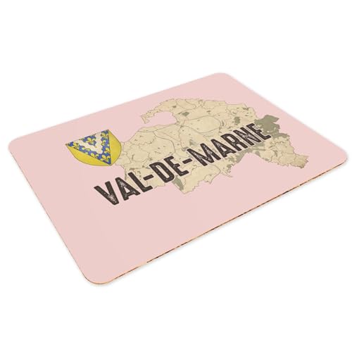 Set de table rose Val de Marne 94 en liège grand format lot de 4 napperons - 3