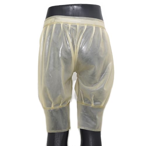 Pantalones de látex transparentes talla L con cintura extra ancha 4