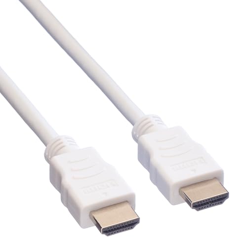 Cable HDMI de alta velocidad con Ethernet blanco de 7,5m para evitar interferencias visuales 4