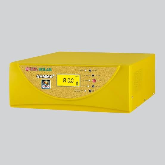 Image of UTL Gamma Plus 1012 MPPT Solar Hybrid Inverter for Home Office & Shops | Pure Sinewave | LCD Display | Easy Installation | 2 Yrs Warranty (1kVA 12V)
