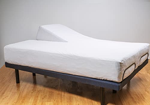 Oh Sheetz Flex/Split Top California King Microfiber Bed Sheet Set - Smooth Brushed Microfiber - Flex Style Split Head Fits Up To 34" & Deep Pocket 18" Mattresses - Traditional White #TOP1