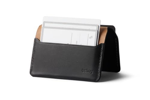 Bellroy Under Cover (slimline leather card wallet/holder with card storage, quick access slot, plus space for folded bills) - Black4