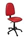 Piqueras Y Crespo 04CPSPV79N - Silla de oficina de contacto permanente, Rojo
