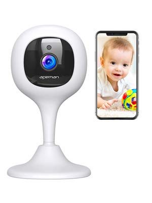 [New Version] APEMAN Baby Monitor WiFi Camera 1080P FHD Home Security Camera with Night Vision/Sound&Motion Detection/2-Way Audio for Baby/Elder/Pet Compatible with iOS&Android System