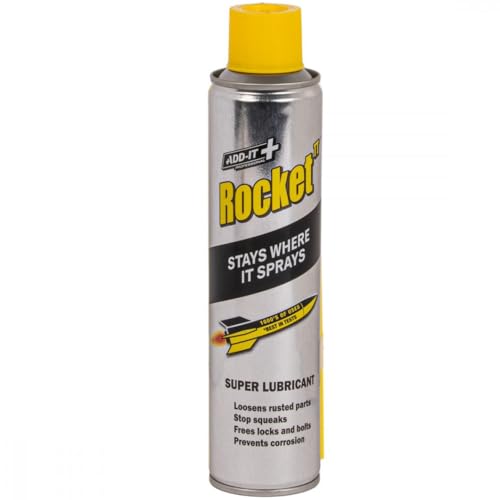 Rocket TT Multi-Purpose Lubricant Spray – 450ml Rust Remover & Anti-Corrosion Maintenance Spray – Penetrating Oil for Seized Bolts, Locks, Tools, Bikes & Garden Equipment – Water-Resistant Coating