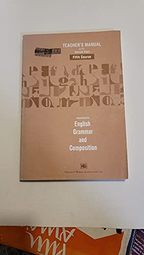 Teacher's manual with answer keys fifth course (warriner's englis…