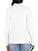 Jar of Love Women's Long Sleeve Shirts for Women Mock Turtle Neck Ribbed Slim Fit Fall Winter Thermal Underwear Tops,M,White