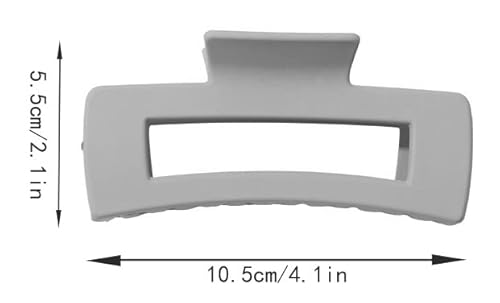 Square Claw Clip Hair Clips For Women.non-Slip Matte Large Claw Clips For Thick Hair,Medium Hair Claw Clips For Thin Hair,Hair Claws Jaw Clips For Hair(1Ct Rectangular Clips For Hair,Pink Hair Clip) #TOP2