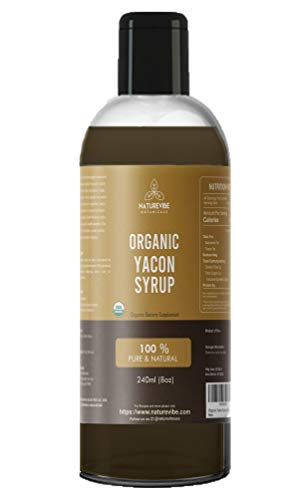 Naturevibe Botanicals Organic Yacon Syrup (8oz) | Non GMO and Gluten Free |