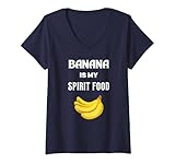 Photo Gallery donna banana is my spirit food piatti preferiti maglietta con collo a v Photo Gallery donna banana is my spirit food piatti preferiti maglietta con collo a v