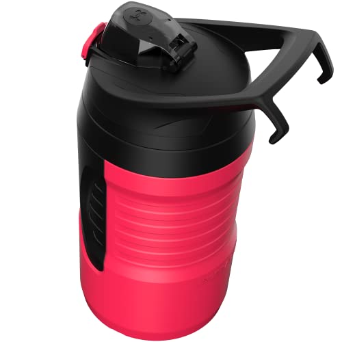 Image of Under Armour 32 oz Insulated Water Bottles - Sports Water Jug with Fence Hook, Leak Resistant for Baseball, Football & More, 32 oz Insulated, Cerise