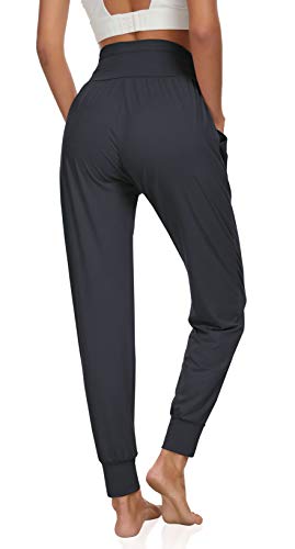 Image of UEU Women's Cozy Yoga Joggers Pants Loose Workout Sweatpants Comfy Lounge Pants with Pockets