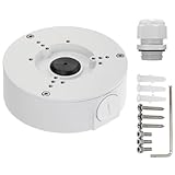 Saindo PFA130-E Waterproof Junction Box for Indoor/Outdoor Dome and Bullet Camera (White (with Cable Gland))