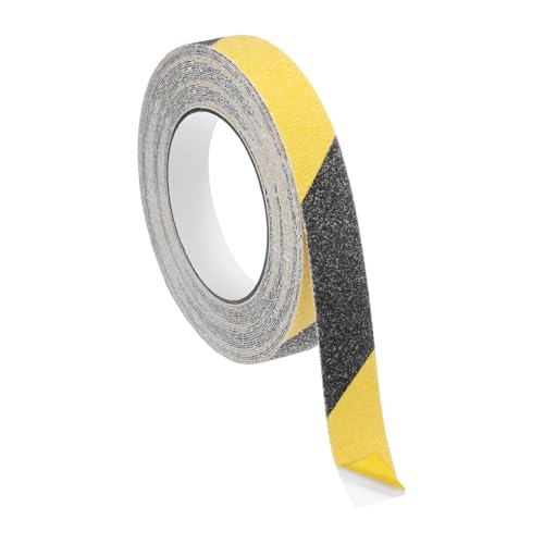 Image of M METERXITY 1-Pack Grip Tape, 0.8Inch x 33ft /20mm x 10m Anti Slip Traction Tape for Stair Steps /Indoor /Outdoor, Non Skid Adhesive Stair Tread Tape [Black /Yellow]