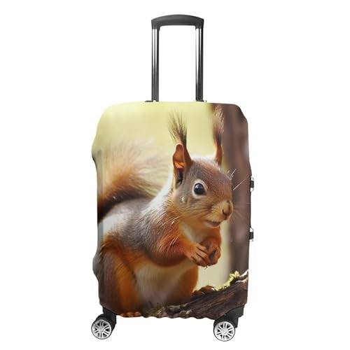 Luggage Cover Elastic Suitcase Cover Protector Washable Travel Baggage Covers Funny Squirrel Luggage Covers Carry On Luggage Protector Anti-scratch 19-32 Inch S
