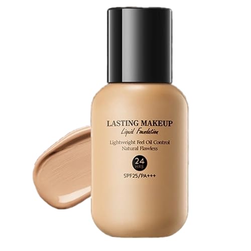 Base Líquida de Cobertura Total Resistente al Agua - Acabado Mate Sin Aceites, Maquillaje de Fondo Perfecto y Uniforme ﻿ (03)
