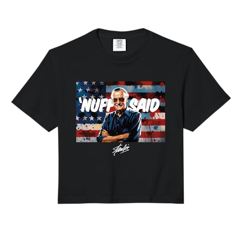 Stan Lee Flag Comfort Colors Crop Top