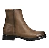 Frye Veronica Inside Zip 6” Booties for Women Made from Premium Leather with Leather Lining and Welt-Constructed Leather & Rubber Traction Outsole, Stone - 6.5M
