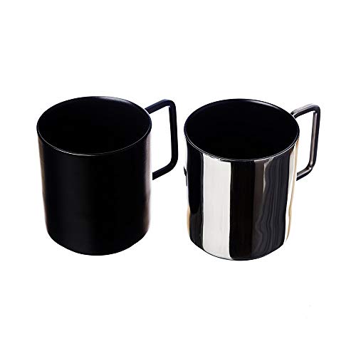 The Just Slate Company JS/SS/CC2/B 2 tazas de café de acero inoxidable Cover