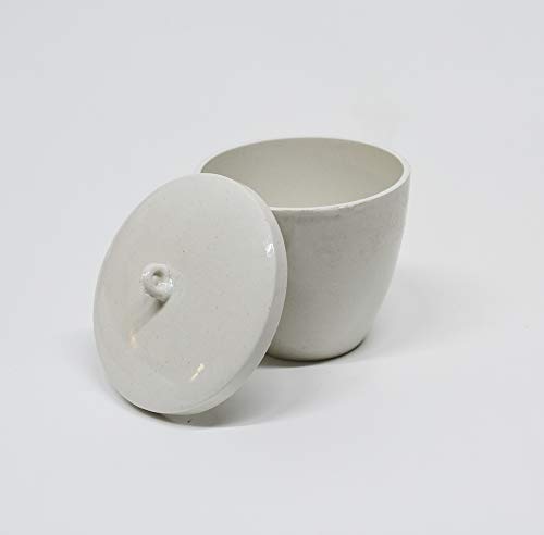 Crisol de porcelana con tapa LLF de 40ml para experimentos de laboratorio químico 3