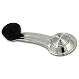 Octane Lighting Inside Interior Chrome Window Crank Black Handle Knob Each Compatible for 1965-1981 Chevy Chevrolet, Impala, Chevelle, Camaro, Nova, Corvette, Pontiac, Buick, Oldsmobile, Car Truck