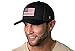 HAKA American Flag Hat, USA Trucker Hat for Men & Women, Adjustable Baseball Cap, Mesh Snapback, Durable Outdoor Black Hat