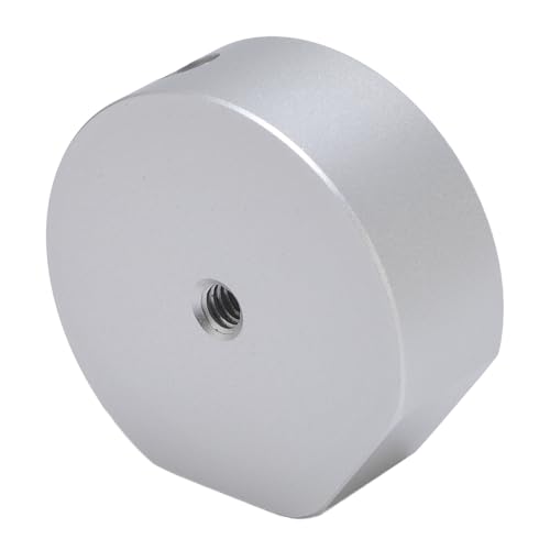 Tangxi Satellite Tripod Mount Adapter, Portable Aluminum Alloy Satellite Tripod Mount with 1/4 Thread for RV Camping, Brushed Process Material (Silver)