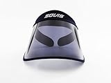SOVIS Navy Blue Extra Length -over 97% UVB and UVA2 / 97.2% UVA1 Facial Protection Sun Cap Solar Visor Hat Worldwide Patented