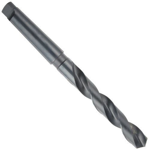Image of YG-1 D1211 High Speed Steel Twist Bit, Black Oxide, Morse Taper Shank, Slow Spiral, 118 Degree, 45 /64 inch Diameter x 9-1 /2 inch Length (Pack of 1)