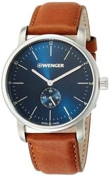 Wenger Urban Classic Chrono Mens Analog Quartz Watch with Leather Bracelet 01.1741.103