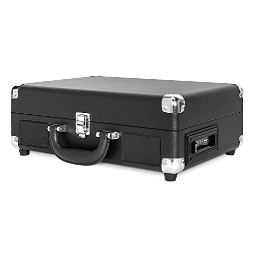 Victrola VSC-500BTC-BLK Journey+ Vinyl Suitcase Record Player with Cassette (Black)