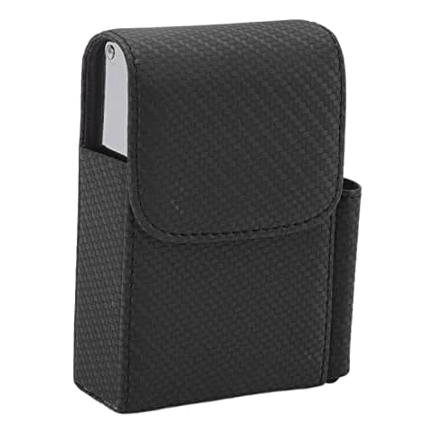 AUHX cigarette case and lighter Black Cover