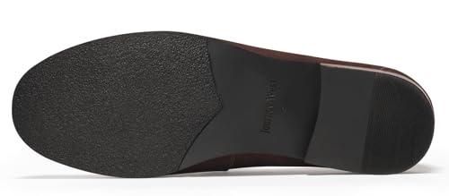 Image of Journey West Mens Genuine Leather Dress Shoes Slip on Penny Loafers for Men