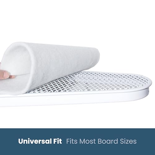 Image of Ironing Board Padding Only Replacement, 7mm Extra Thick Felt Iron Board Pad, Heavy Duty Cut-to-Fit Ironing Board Pad for Standard, Wide & Large Boards up to 21x57 Inch