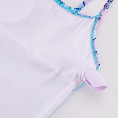 Image of Girls One Piece Swimsuit with Cover Up Wrap Skirt Set Teen Girl Tropical Two Piece Bathing Suit Beach Surf Swimwear