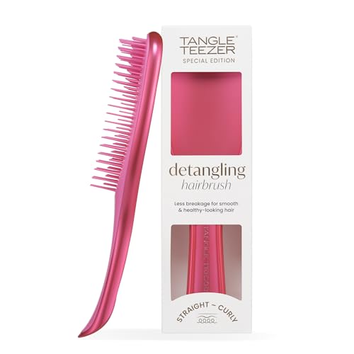Tangle Teezer Ultimate Detangler Haarbürste, Nasses und Trockenes Haar, Entwirrungsbürste für Alle Haartypen, Zwei-Stufen-Borsten Reduzieren Haarbruch und Knoten, Afterparty Pink mit Chrom-Finish für 16,00 EUR bei amazon.de Bild: Tangle Teezer Ultimate Detangler Haarbürste, Nasses und Trockenes Haar, Entwirrungsbürste für Alle Haartypen, Zwei-Stufen-Borsten Reduzieren Haarbruch und Knoten, Afterparty Pink mit Chrom-Finish für 16,00 EUR bei amazon.de