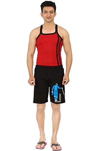 Image of Men's Graphic Printed Cotton Shorts (Pack of 1)