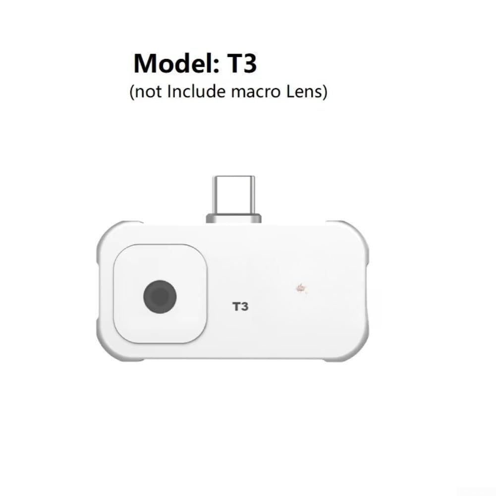 Cámara de imagen térmica T3 para teléfono móvil, resolución de 240 x 240, alta frecuencia de fotogramas de 25 Hz, rango de -20 a 550 C con lente magnética (T3)