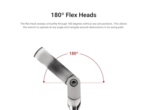 TEKTON 7 mm Flex Head 12-Point Ratcheting Combination Wrench | WRC26407 by TEKTON - Image 2