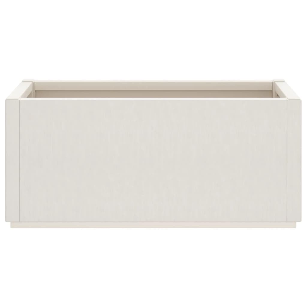vidaXL Donica ogrodowa, biała, 80x36x35 cm, PP
