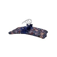Imergo Anti-Slip Satin Padded Clothes Hangers with Rotatable Hooks No Shoulder Bump for Women Heavy Sweaters, Coats, Suits with Floral Set of 5 (Strawberry and Bird)