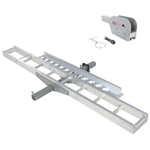 Black Widow Folding Aluminum Hitch Carrier for Dirt Bikes