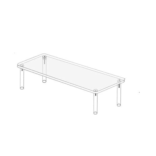 KFGISD, 2/3 Tier Acrylic Organizer Display Risers Display Stand Clear Display Rack For Perfume Rack ,Display Stands(Clear 1 Tier,20cm)