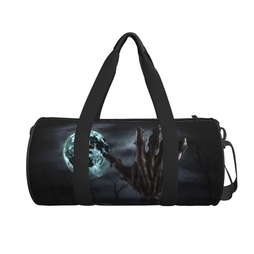 Travel Bag For Women,Zombie Hand Dark Halloween Print Personal Item Duffle Bags,Weekend Travel Duffel Tote Bag,Travel Sport Gym Bag For Men,Airplane Travel Essentials For Flying2