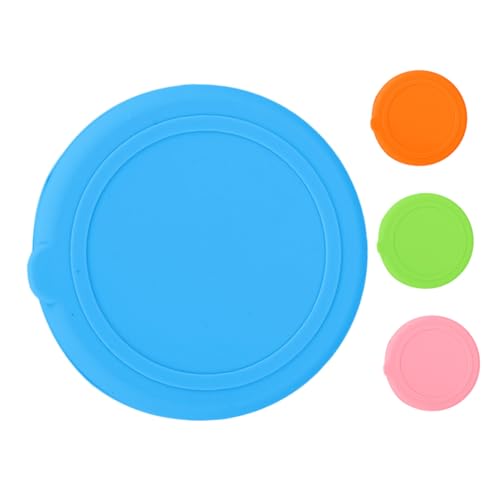 Cabilock 4Pcs Colorful Silicone Bowl Lids Reusable Sealing Covers for Glass Bowls Jars Cans Microwave Refrigerator Safe Easy to Clean Multi Functional Food Storage
