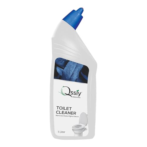 Image of QSSIY Toilet Cleaner Liquid 1L Fresh Scent - Antibacterial Gel for Indian Toilets, Stain & Limescale Remover